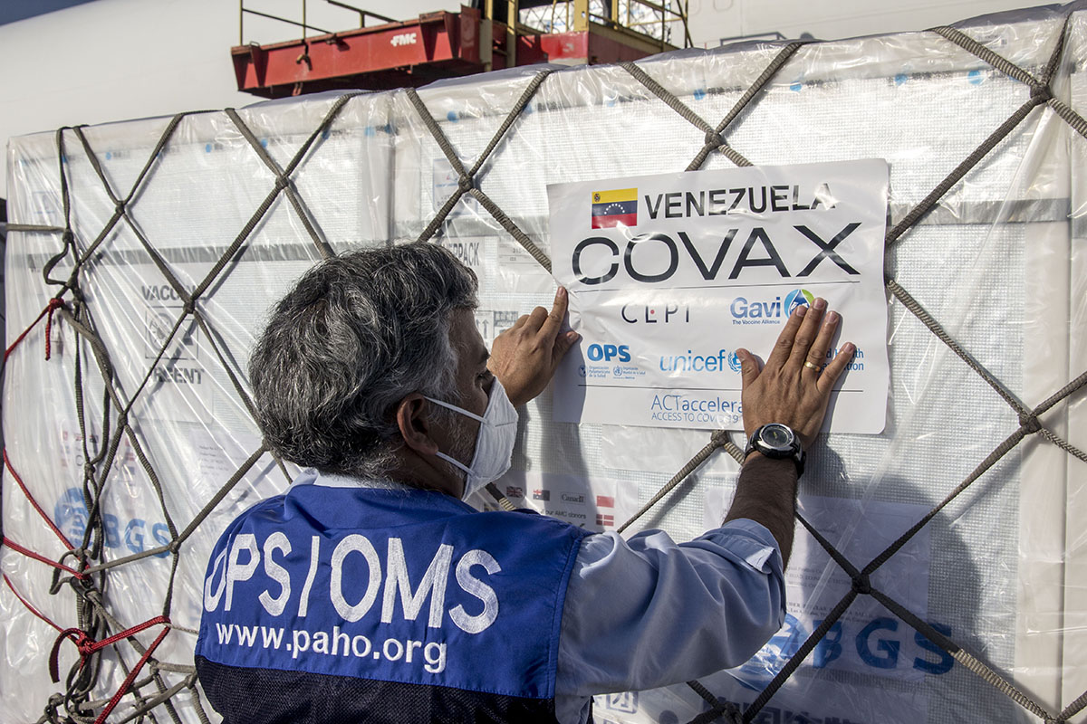 Venezuela recibe tercer envío de Covax con 2,5 millones de dosis de Sinopharm
