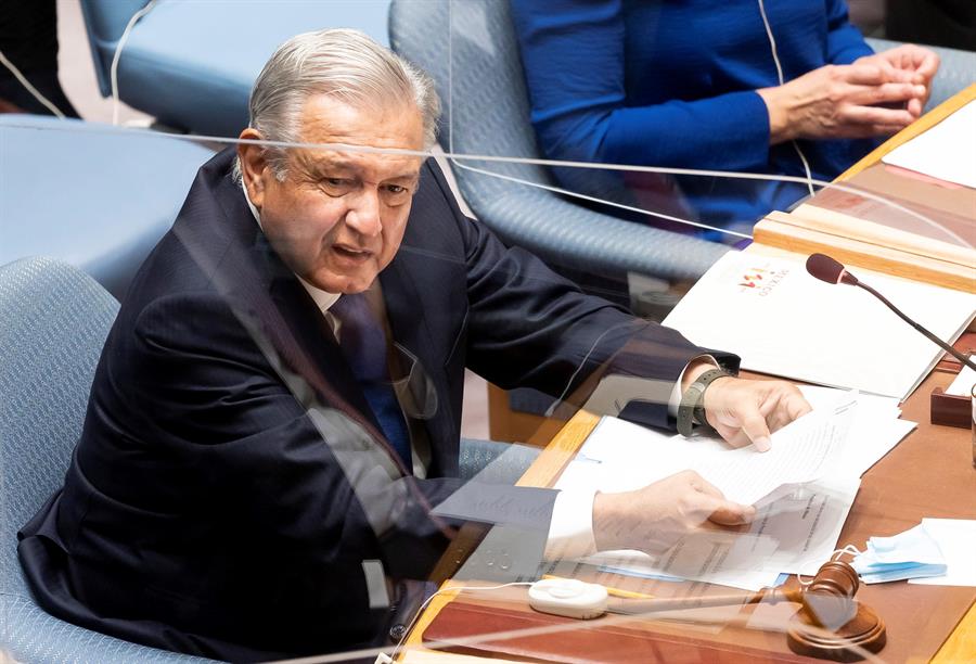 López Obrador propone en la ONU un mecanismo mundial contra la pobreza