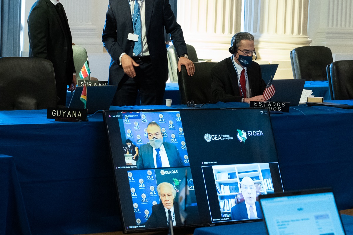 Nueve países de la OEA cuestionan la representación de Guaidó en asamblea general