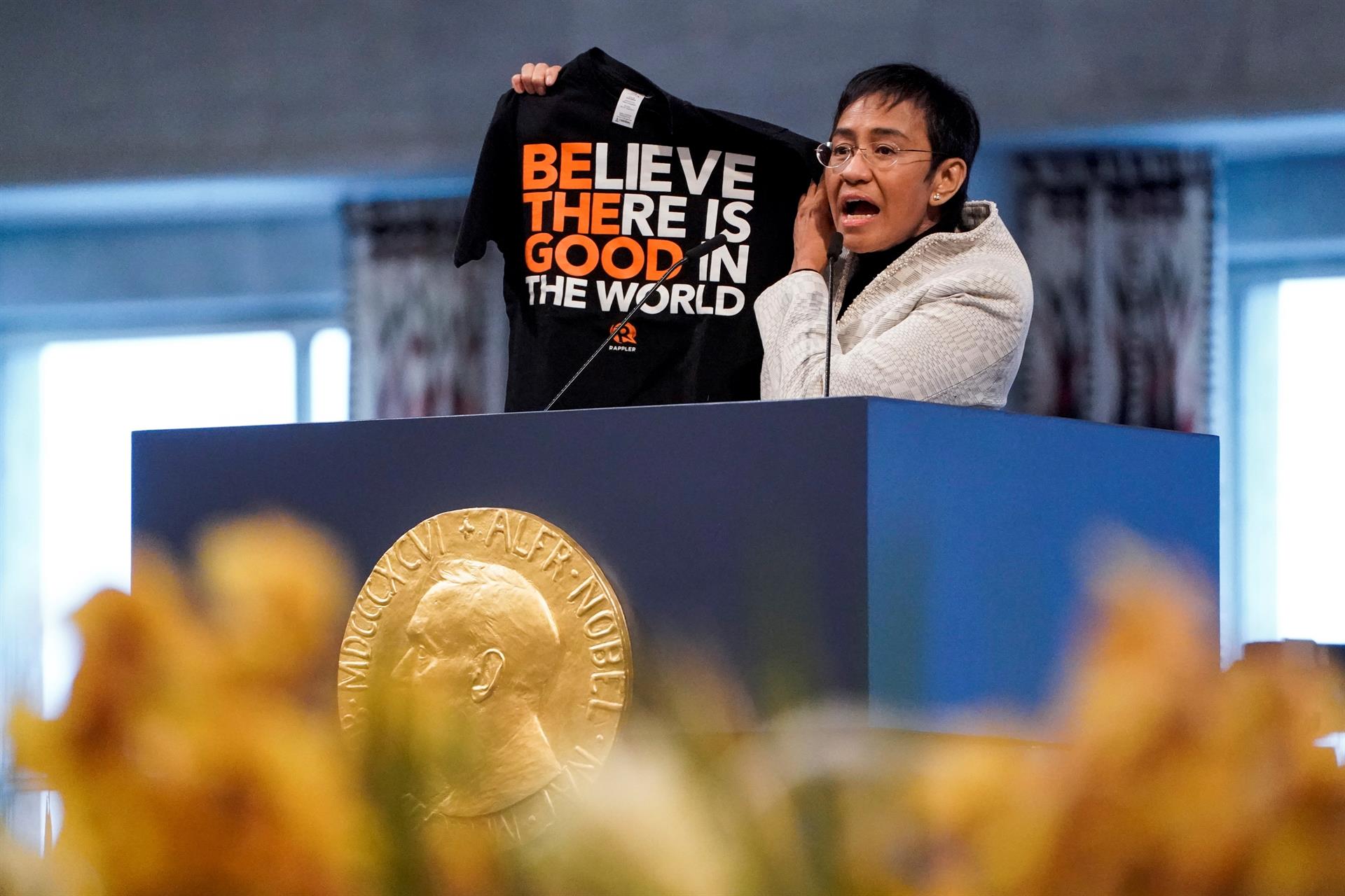 Maria Ressa, Nobel de la Paz: Necesitamos ayudar al periodismo independiente a sobrevivir