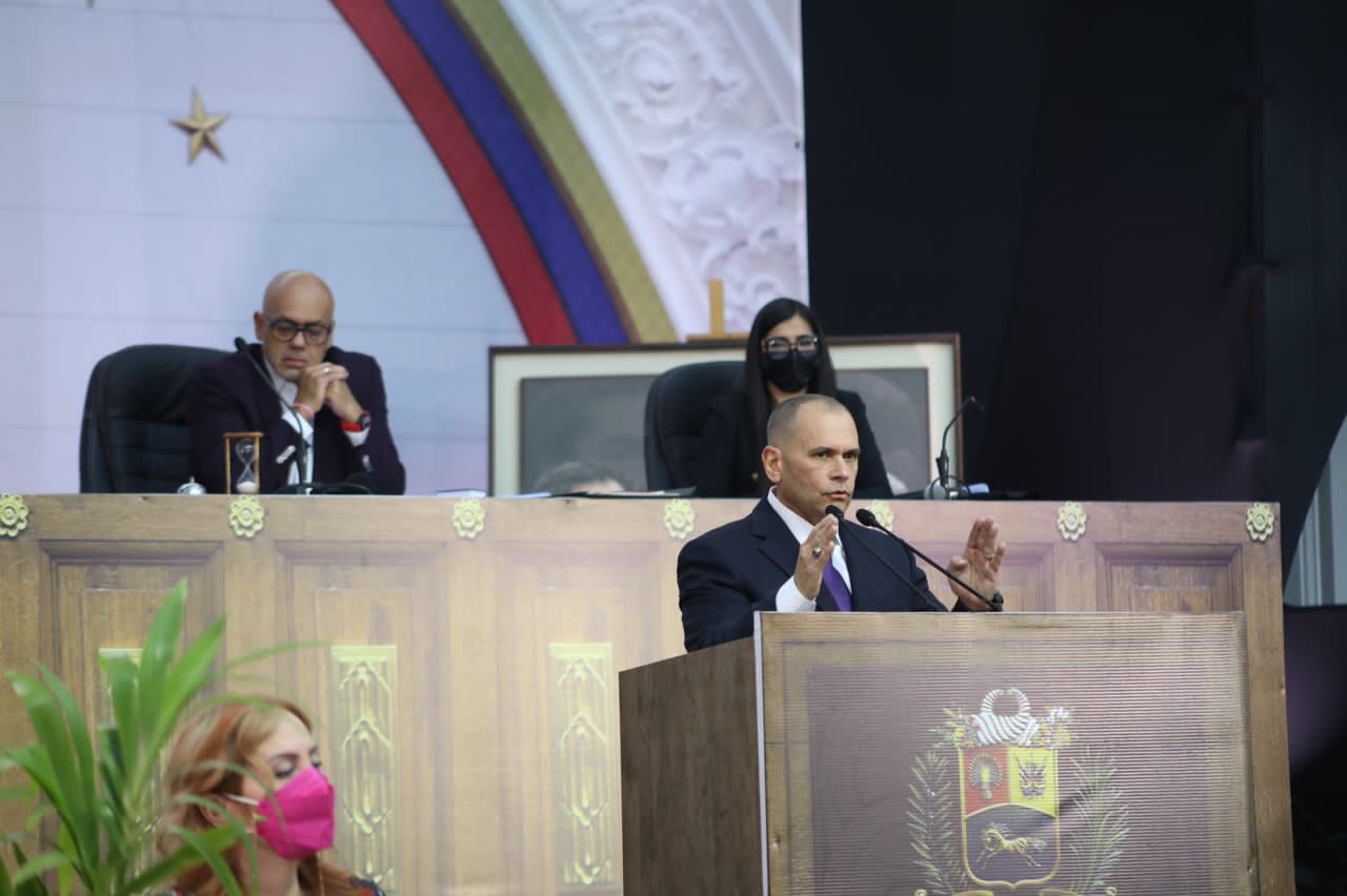 Ceballos en AN del 6Dic: Todas las bandas delictivas están identificadas y serán combatidas