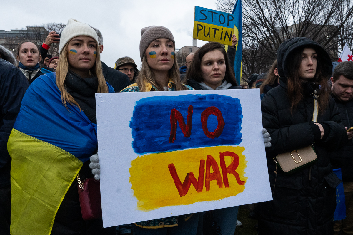 Protesta Ucrania Estados Unidos 24 febrero