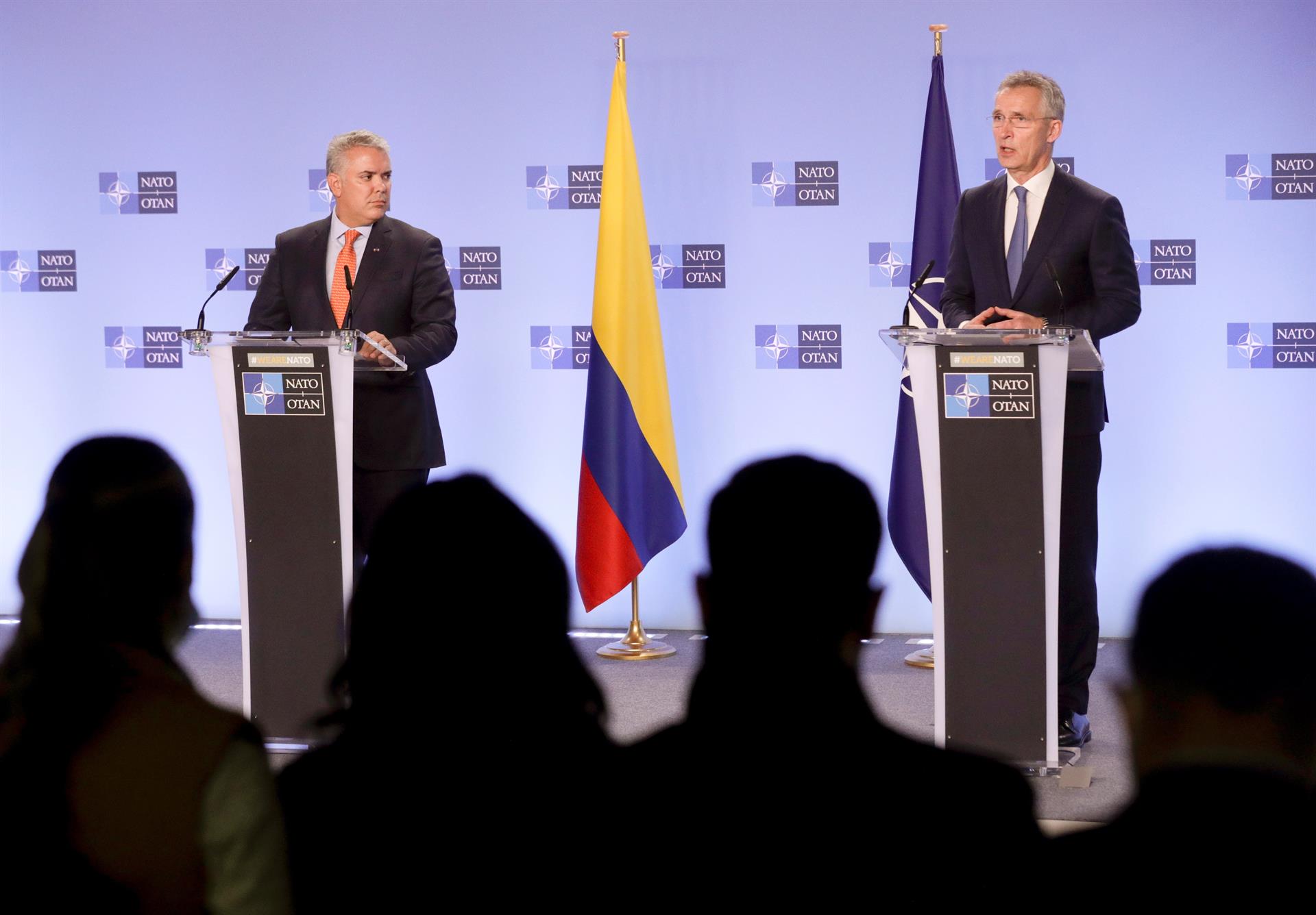 Duque y OTAN tratan apoyo de Rusia y China al “régimen represivo” de Venezuela