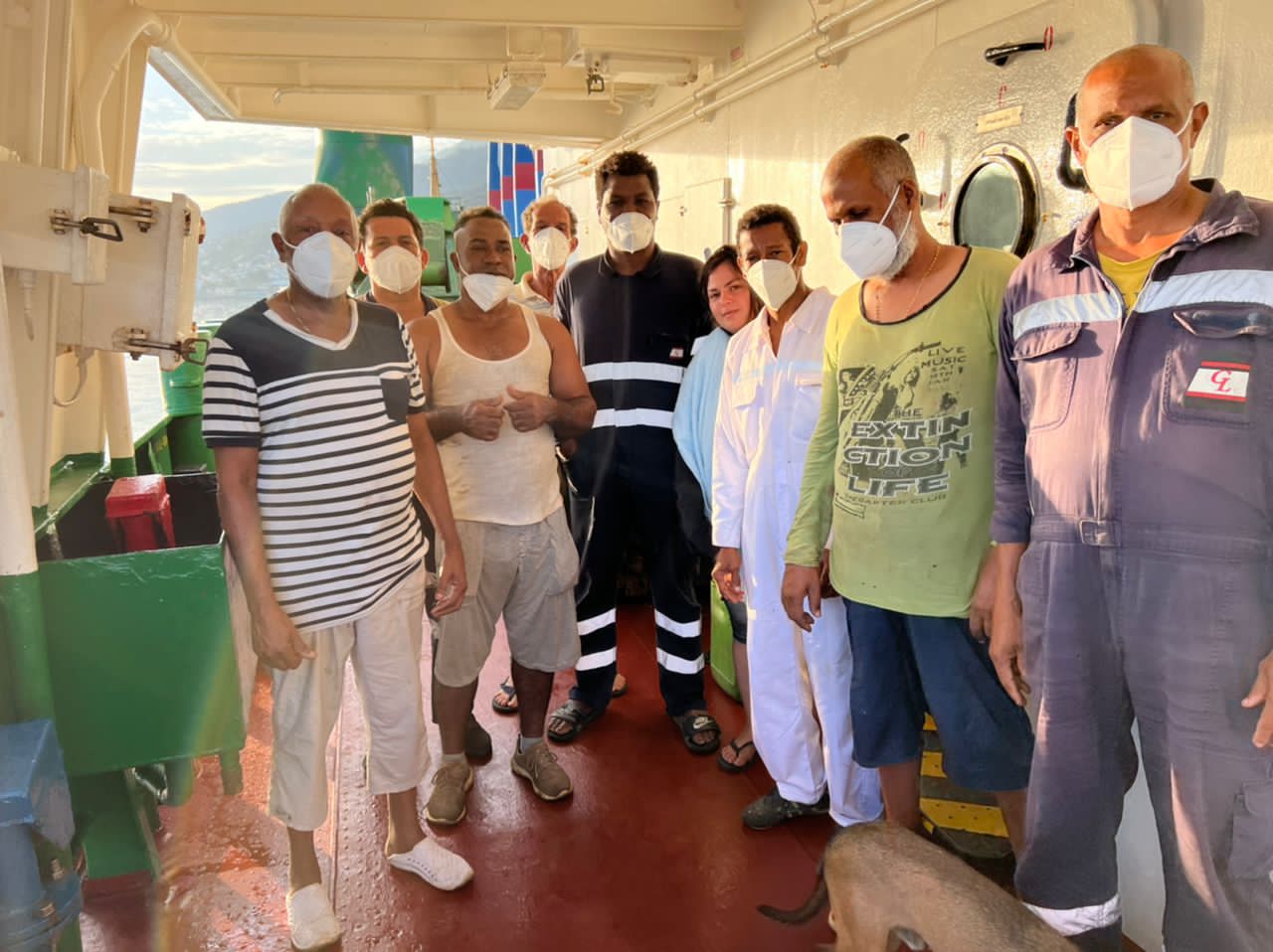 Venezuela recibe a nueve náufragos de buque africano que zozobró cerca de Aruba