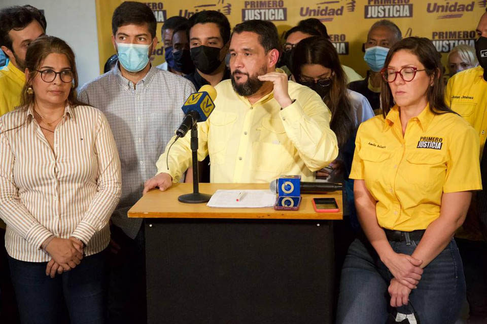 Primero Justicia cambia coordinación nacional y secretarías por presidencia y seis vicepresidencias