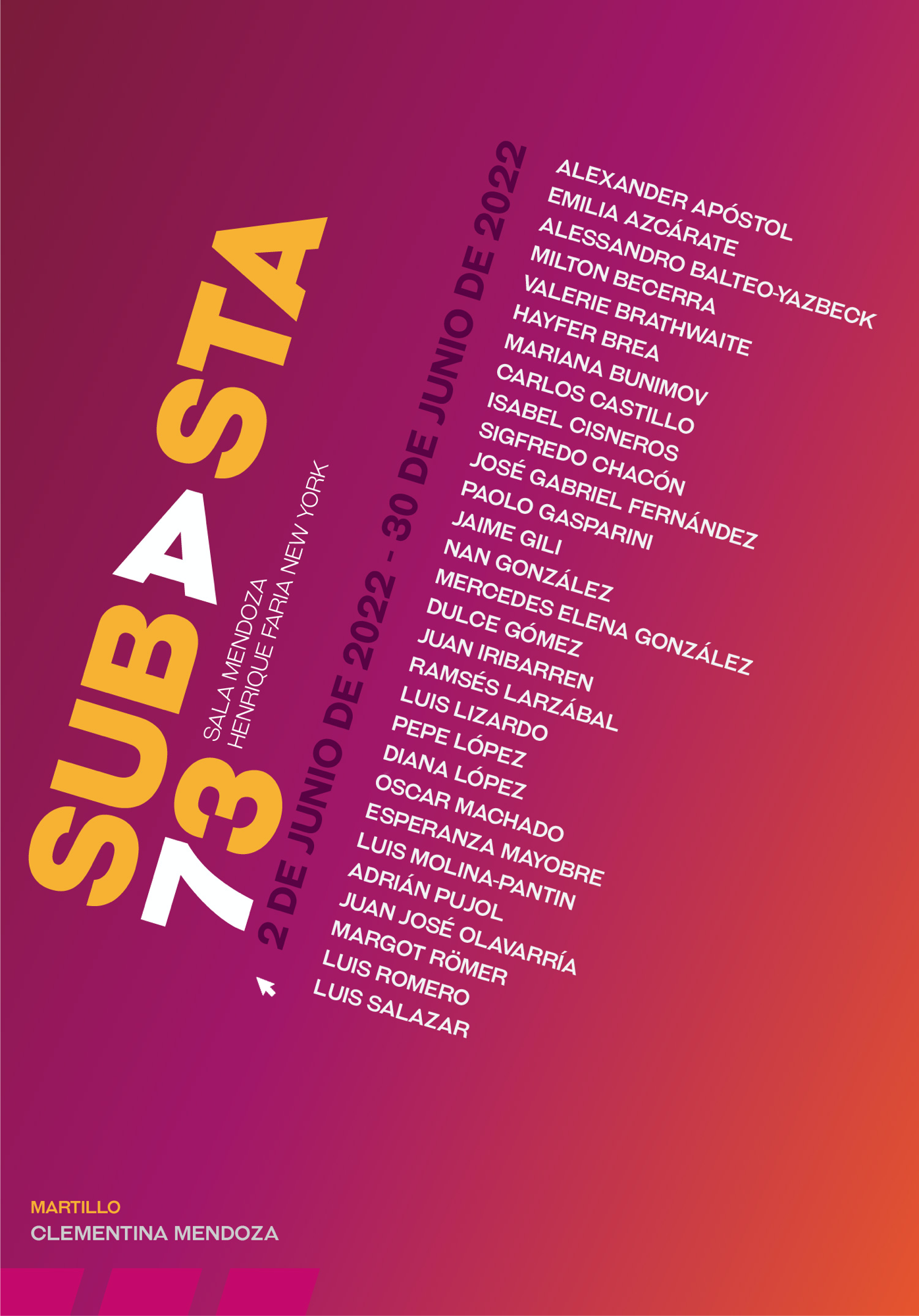 Sala Mendoza retoma programa de subastas en su edición 73