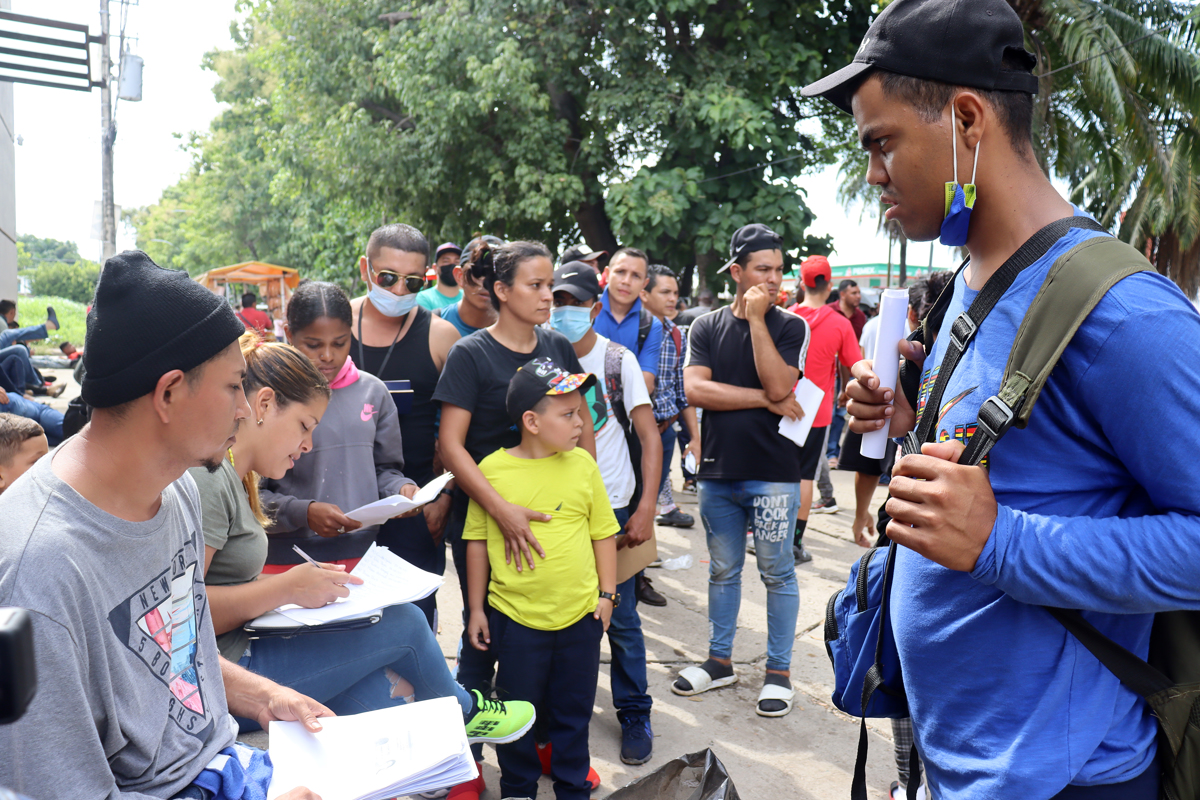 Migrantes en el sur de México piden protección a la Comisión de DDHH
