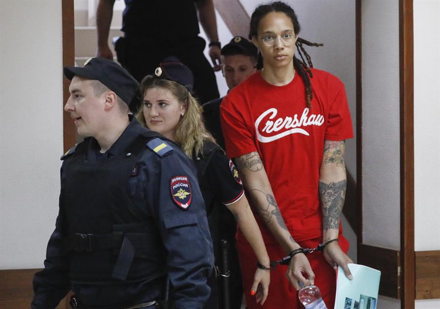 La estadounidense Griner se declara culpable ante un tribunal ruso