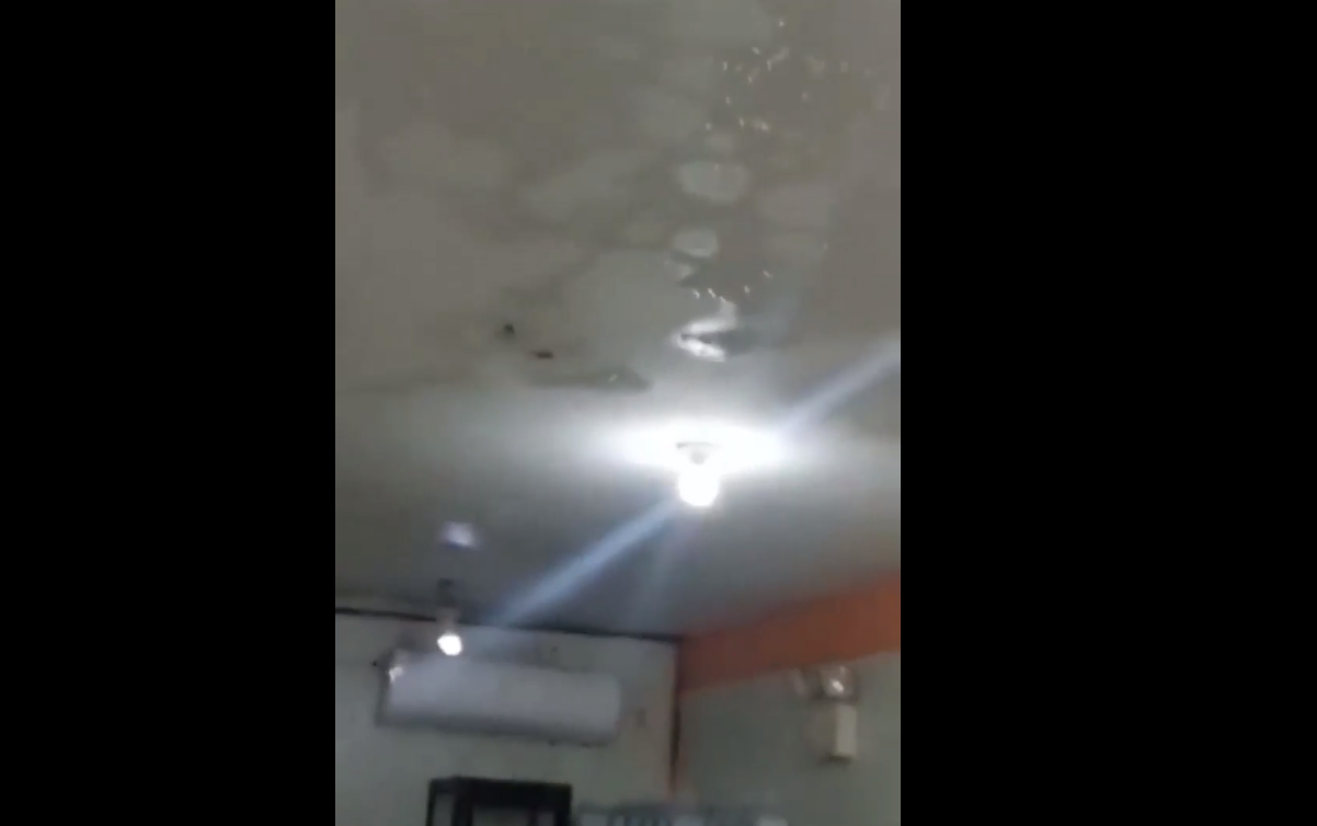 Denuncian grave deterioro y filtraciones en el Ivss de Acarigua tras fuertes precipitaciones