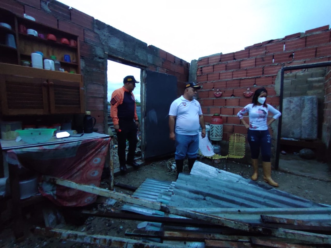 422 casa afectadas en Aragua por las llluvias