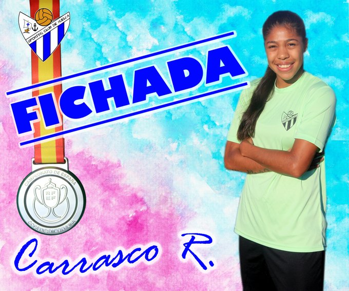 Venezolana Raiderlín Carrasco ficha con el Sporting Huelva de España