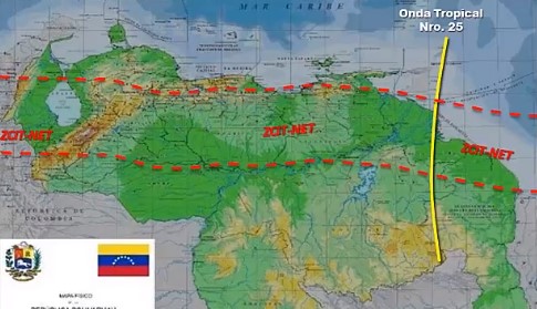 Lluvias en gran parte de Venezuela por paso de la onda tropical 25