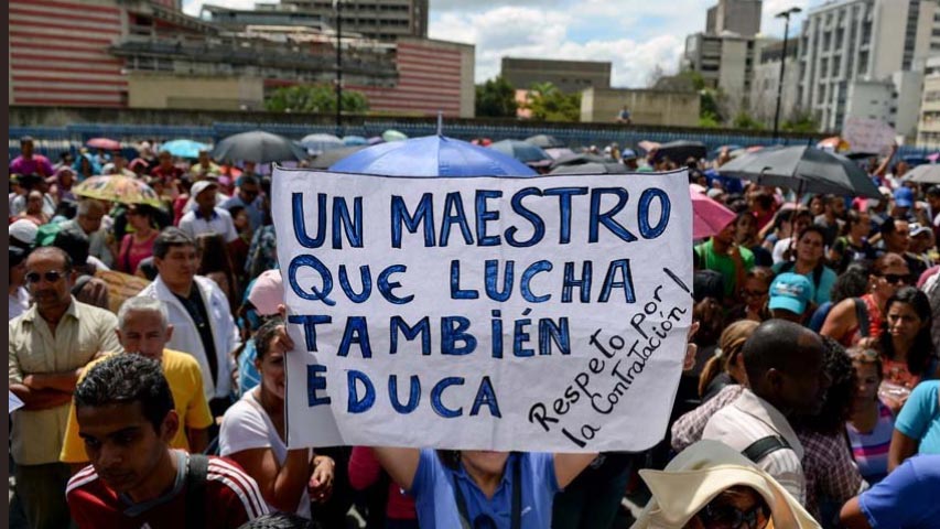 La lucha docente