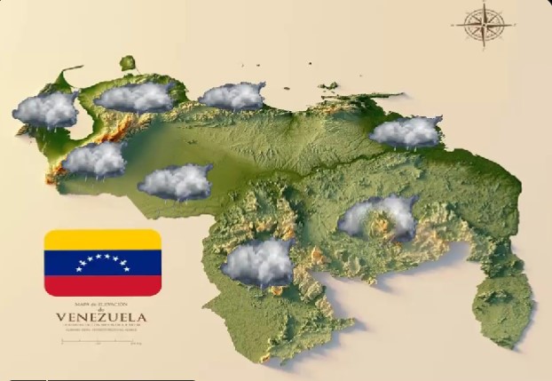 Lloviznas aisladas en Falcón, Sucre, Monagas y centro norte costero este #14Sep