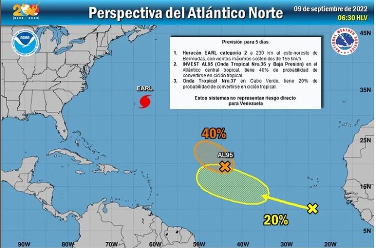 Inameh prevé lluvias en occidente y el centro norte costero #9Sep