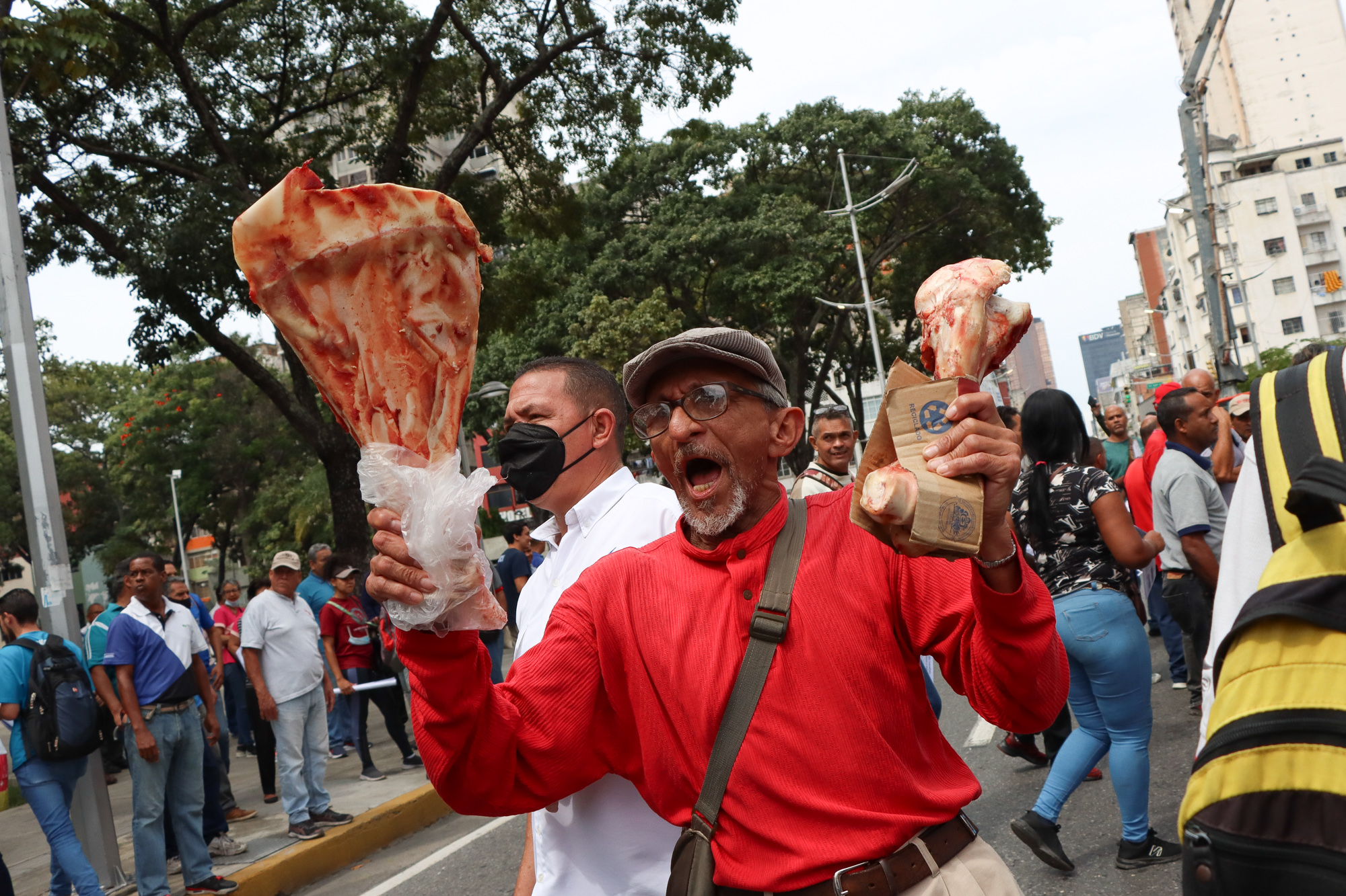 Protesta- trabajadores públicos (Mairet Chourio)