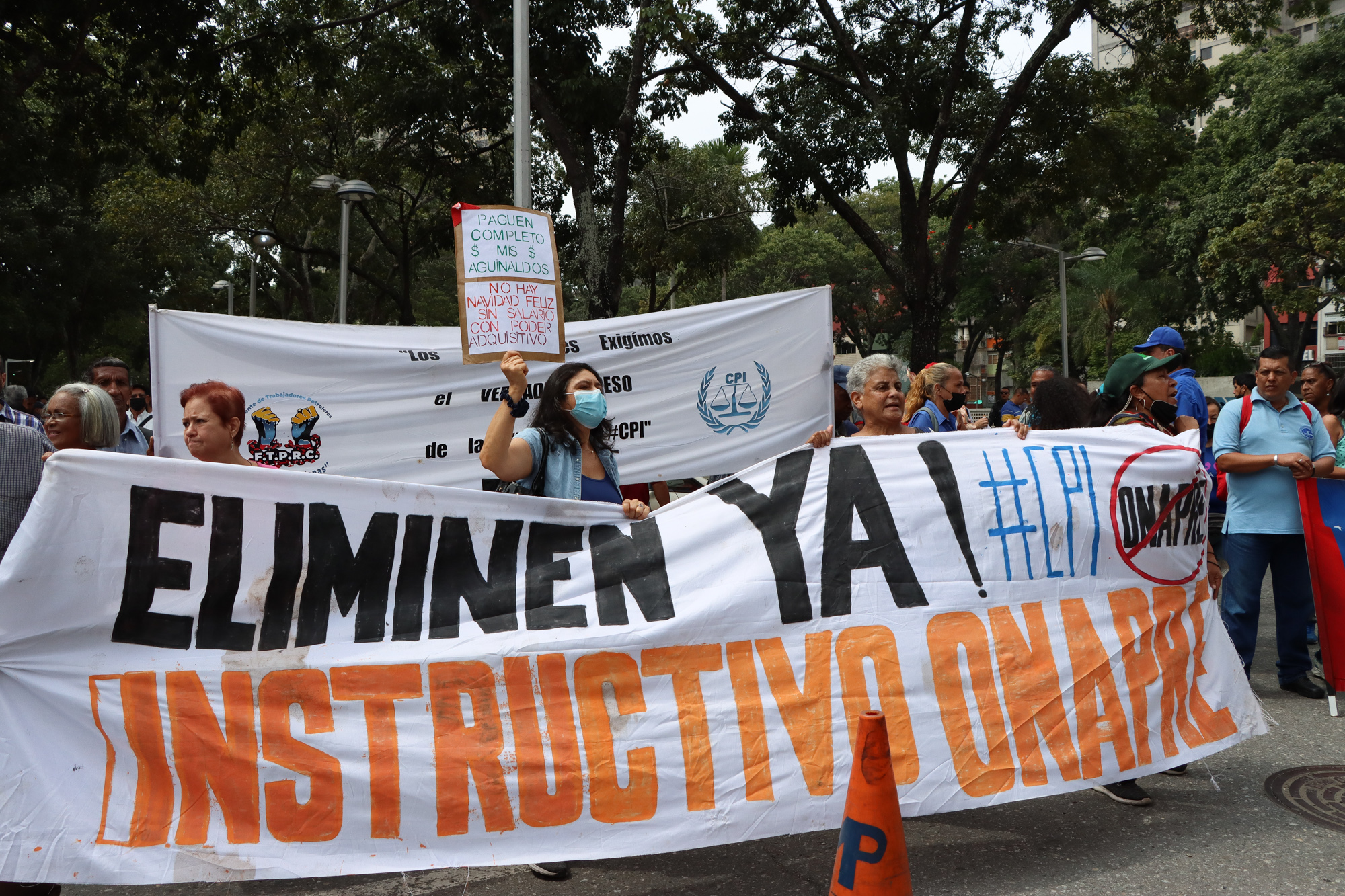 Protesta- trabajadores públicos (Mairet Chourio)