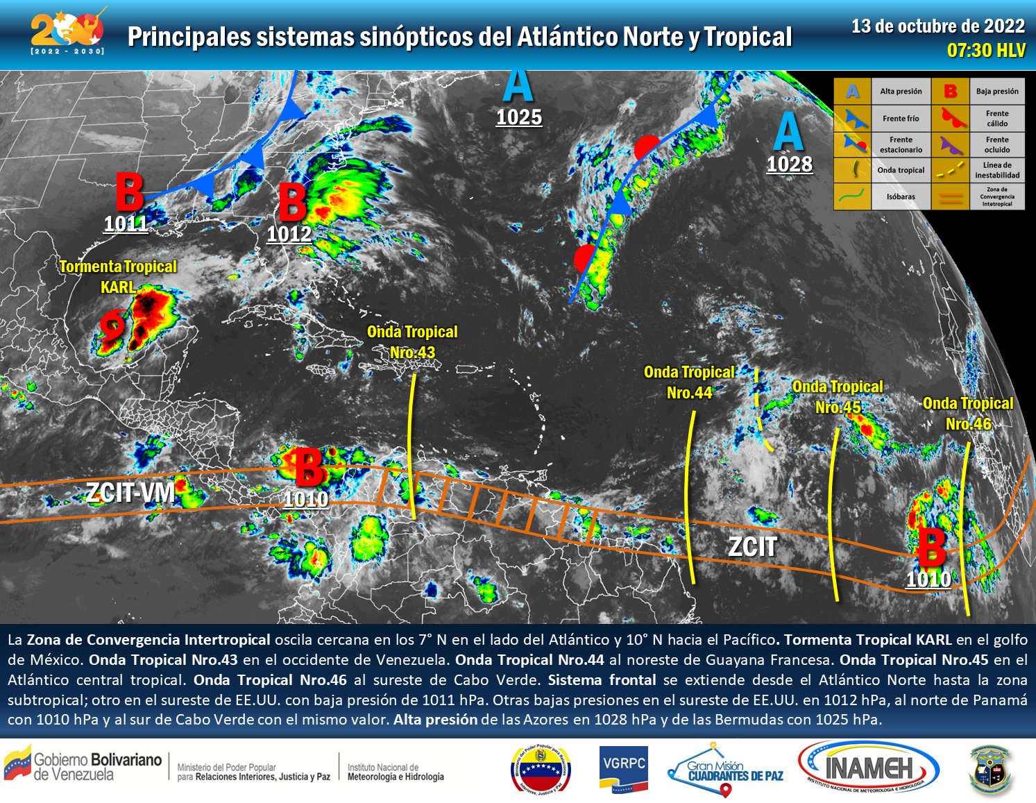 Lluvias en occidente, centro y oriente este #13Oct
