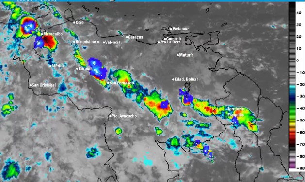 Lluvias en seis regiones del país en horas de la mañana de este #19Nov