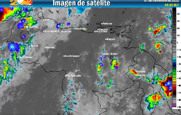 Inameh pronostica lluvias en 12 regiones del país para este #7Nov