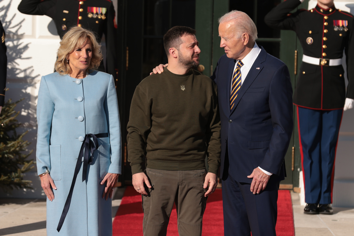 Zelenski llega a la Casa Blanca para reunirse con Biden