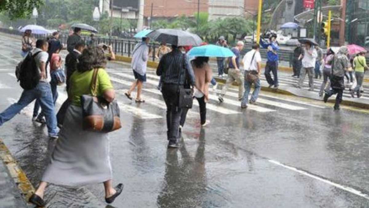 Precipitaciones en zonas de Venezuela