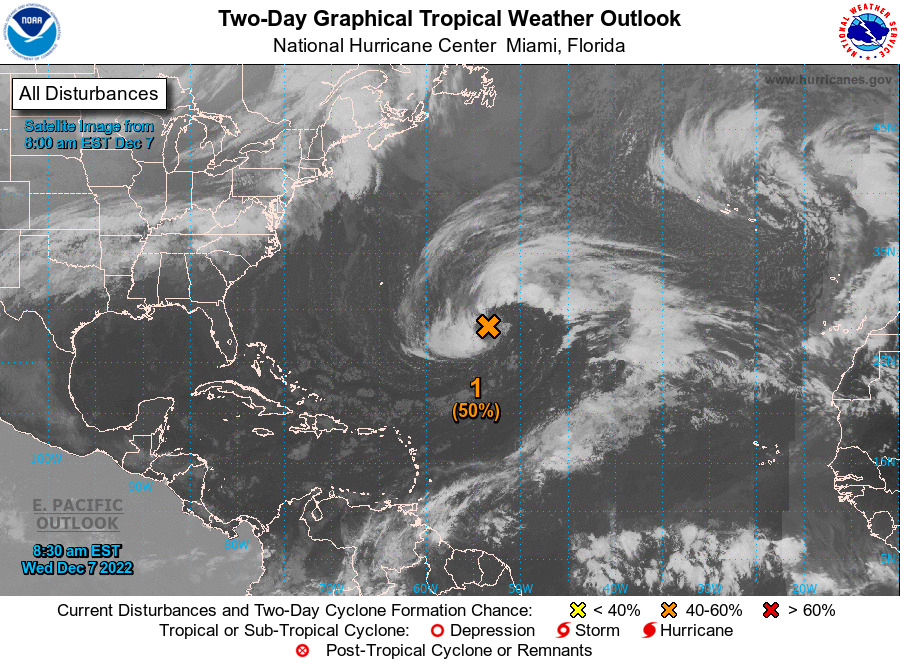 NHC evalúa posible tormenta tropical frente a costas de Venezuela