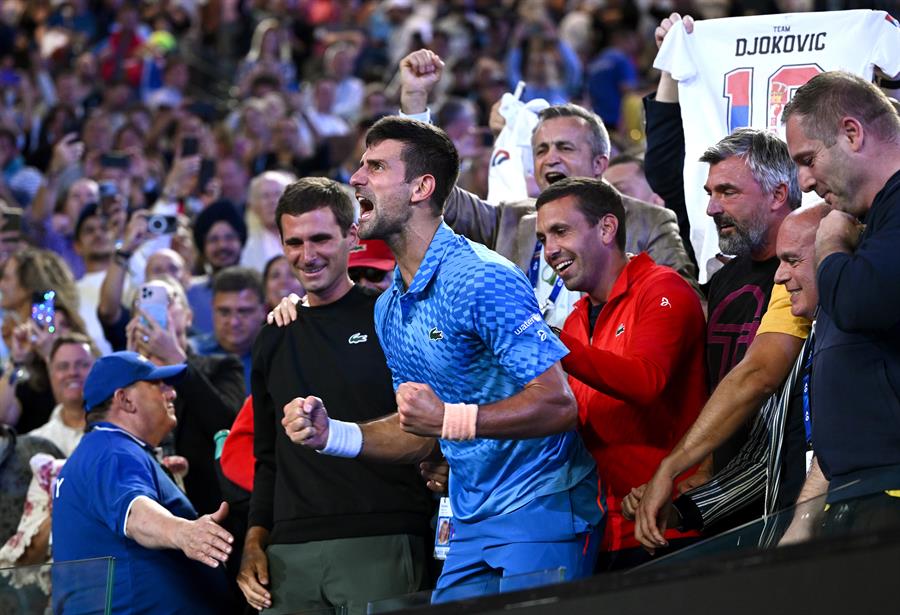 Los impresionantes números de Novak Djokovic, el rey del Abierto de Australia