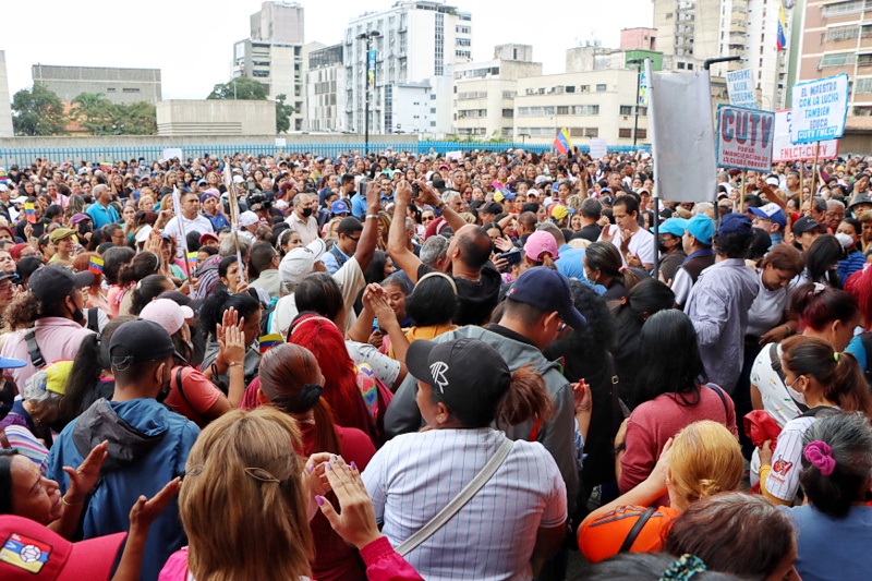 Protesta de educadores- 9 de enero- Caracas (Mairet Chourio)