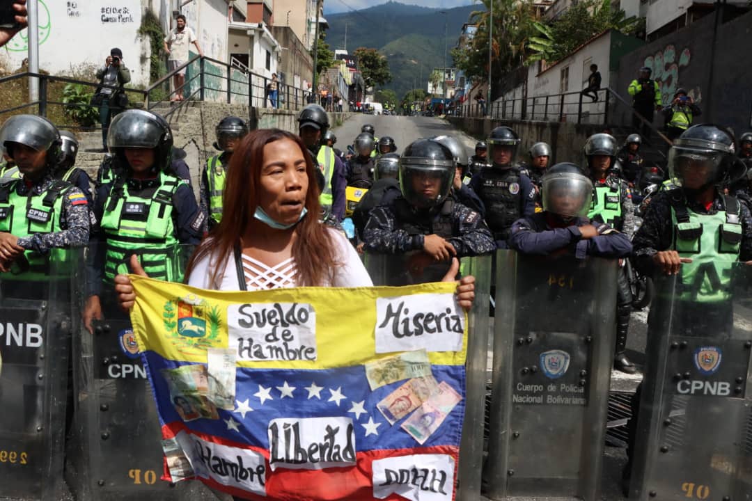 Protesta de trabajadores públicos- 30 de enero (Mairet Chourio)