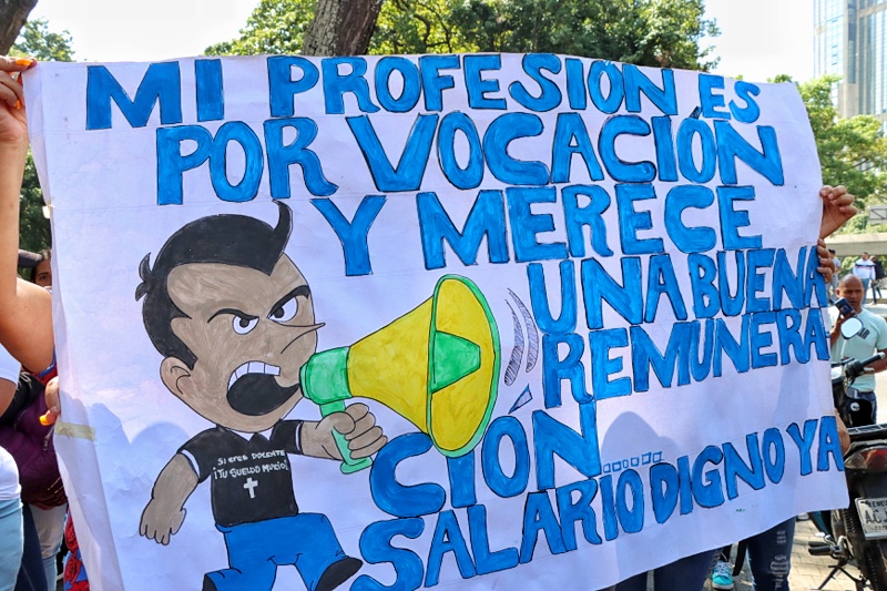 Protesta de trabajadores públicos- 16 de enero de 2023 (Mairet Chourio)
