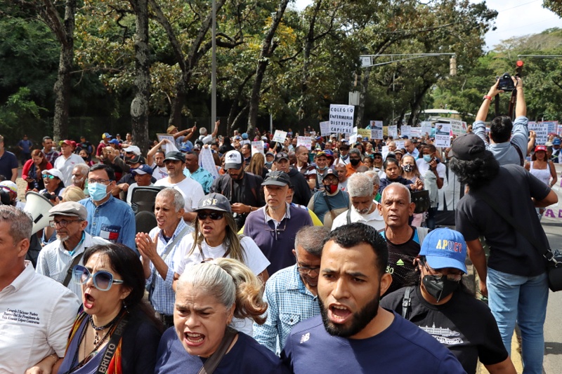 Protesta de maestros- 23 de enero (Mairet Chourio)