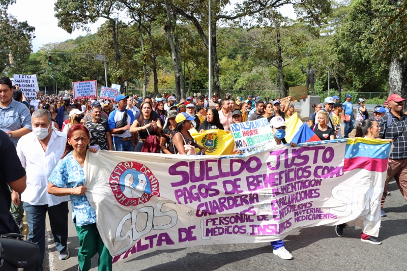 Protesta de maestros- 23 de enero (Mairet Chourio)