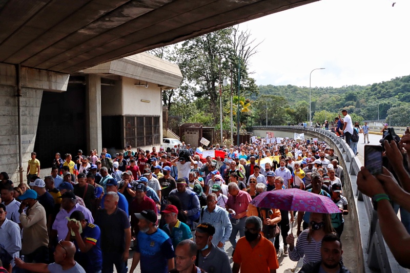Protesta de maestros- 23 de enero (Mairet Chourio)