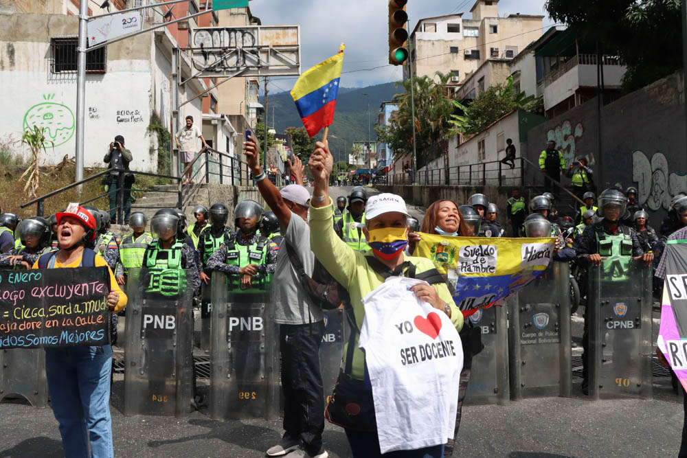 Protesta de trabajadores públicos- 30 de enero (Mairet Chourio)