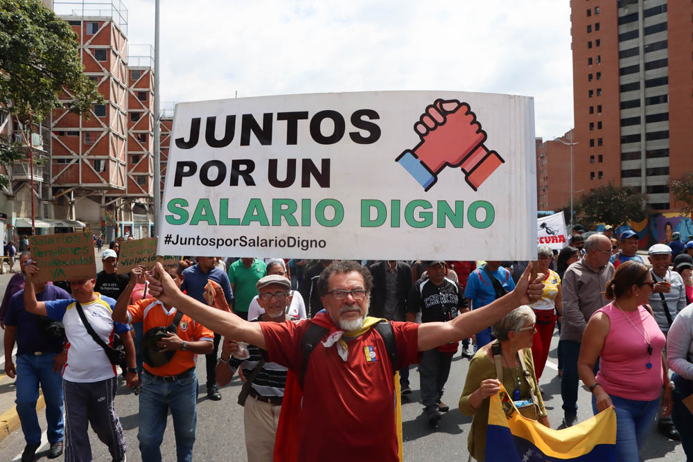 Protesta de trabajadores públicos- 30 de enero (Mairet Chourio)