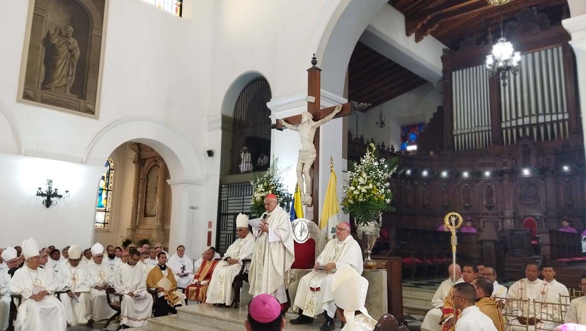 Cardenal Baltazar Porras aboga por respeto a los DDHH al tomar posesión como arzobispo de Caracas