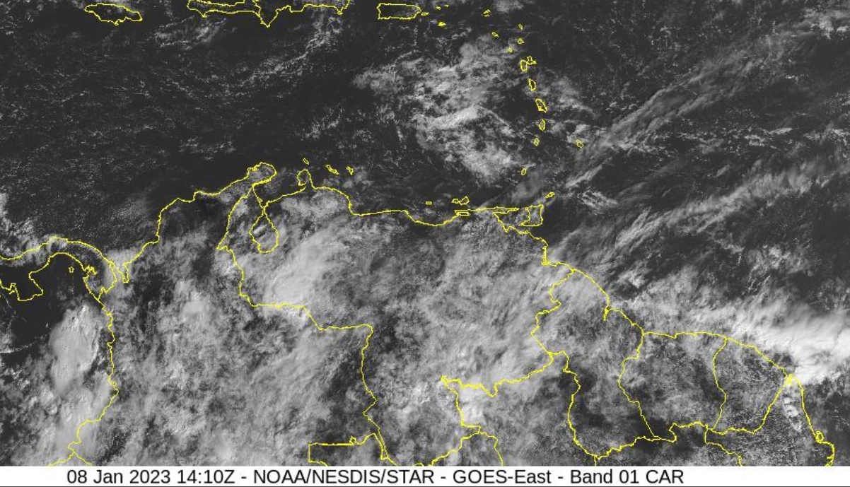 Vaguada causará lluvias dispersas en el norte de Venezuela