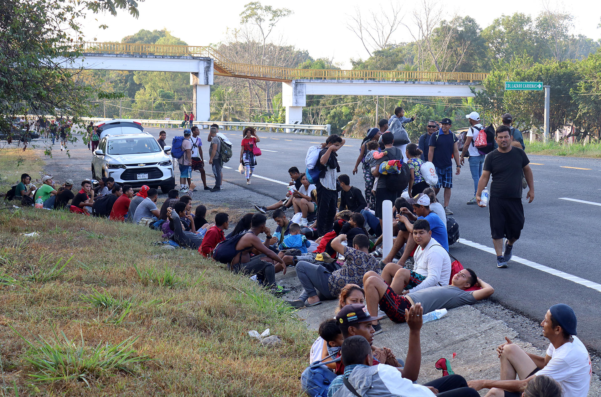 Primera caravana de migrantes de 2023 a retoma avance hacia Estados Unidos
