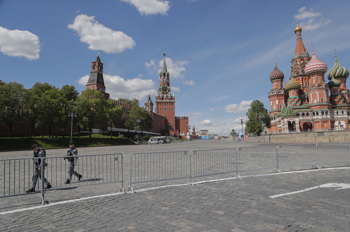 Restricciones antidrones alrededor del Kremlin en Moscú