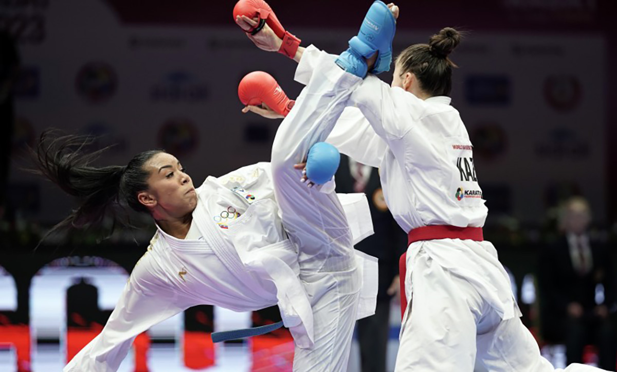 Yorgelis Salazar gana su tercer título de la Premier League de Karate