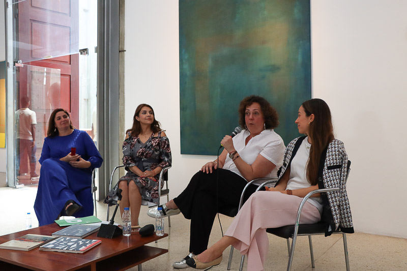 Rueda de prensa sobre Artistas contemporáneas venezolanas exponen sus obras en la GAN (Mairet Chourio)