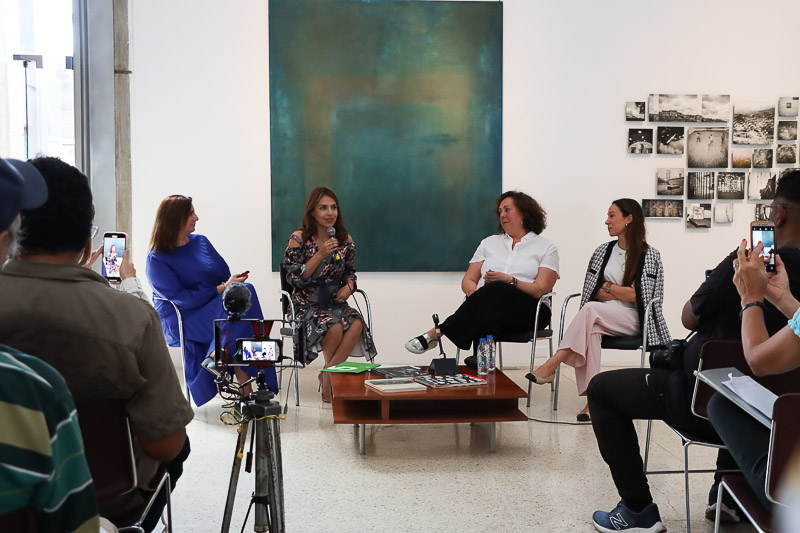 Rueda de prensa sobre Artistas contemporáneas venezolanas exponen sus obras en la GAN (Mairet Chourio)