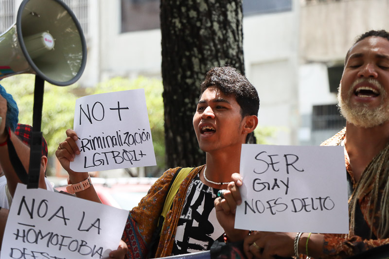 Protesta de la población Lgbtiq en el Ministerio Público (Mairet Chourio)