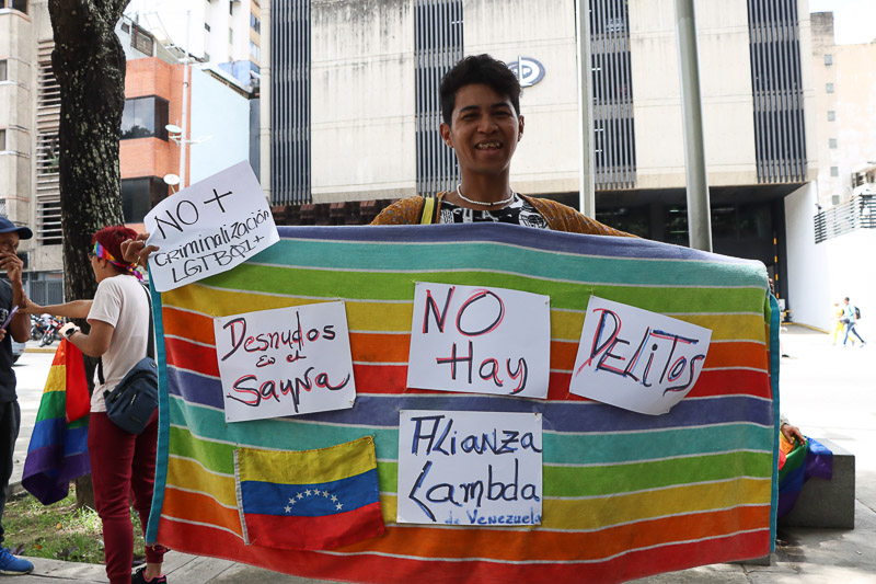 Protesta de la población Lgbtiq en el Ministerio Público (Mairet Chourio)