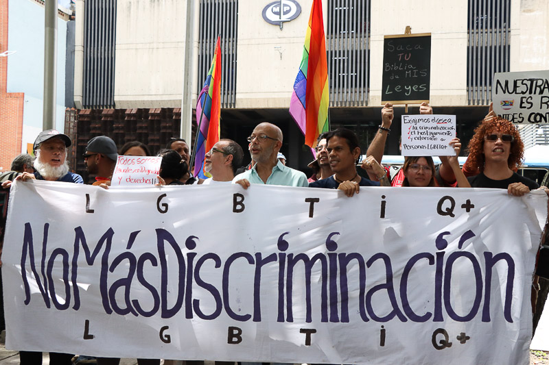 Protesta de la población Lgbtiq en el Ministerio Público (Mairet Chourio)