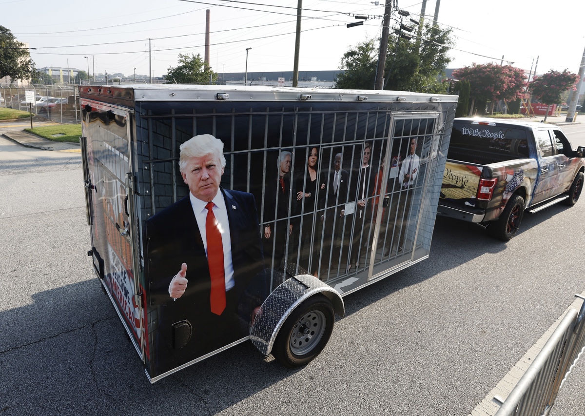 Trump será fichado hoy en una cárcel de Georgia por intentar falsear las elecciones