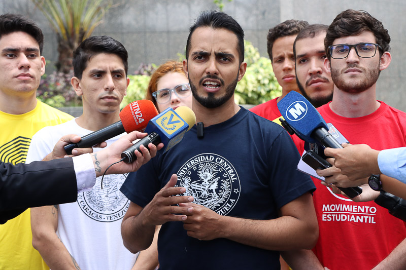 Dirigentes estudiantiles se pronuncian por la intervención de la universidad en Nicaragua (Mairet Chourio)