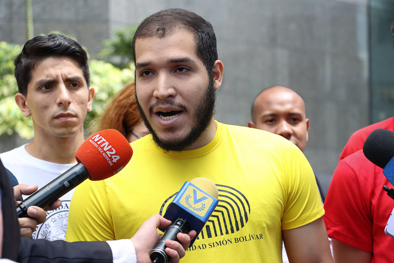 Dirigentes estudiantiles se pronuncian por la intervención de la universidad en Nicaragua (Mairet Chourio)
