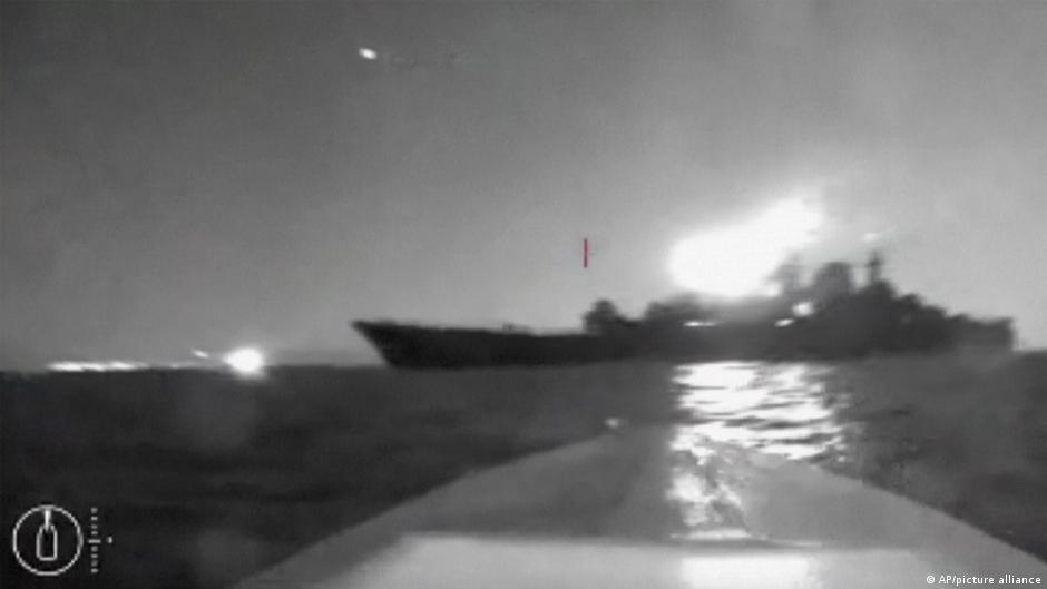 Ataque con drones causó severos daños a buque de guerra ruso